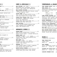 Simply Thai menu page 2 as at 2023-10-25 at Simply Thai in Ridgehaven