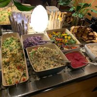 Salad buffet at Klaus K in Helsinki