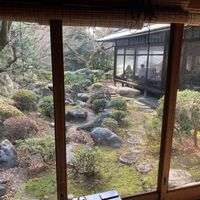 Beautiful garden view  at Tofu Manjyu Okutan Kiyomizu in Kyoto