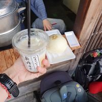 Soymilk and Tofu-Manyuu at Tofu Manjyu Okutan Kiyomizu in Kyoto