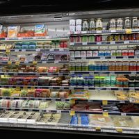 decent vegan options   at Whole Foods Market - Robson in Vancouver