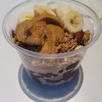 Peanut butter acai bowl at Whole Foods Market - Robson in Vancouver