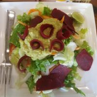 salad at Nireas Healthy Haven in Palolem