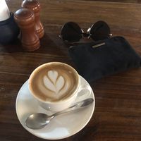 Soy latte at Nireas Healthy Haven in Palolem