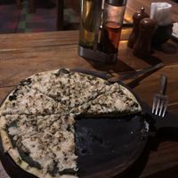 Vegan pesto pizza! at Nireas Healthy Haven in Palolem