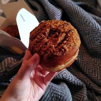Biscoff donut at Perk Cafe in Inverness