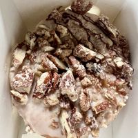 One of two October 2025 vegan doughnuts   at Perk Cafe in Inverness