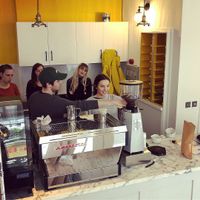 Coffee makers  at Perk Cafe in Inverness