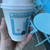 Oat latte  at Willow Grove in Glasgow