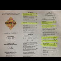 Vegan options (or could be made vegan) at Creative Cafe in Casa Grande