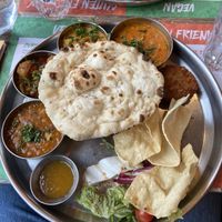 vegan thali  at Tamatanga in Birmingham