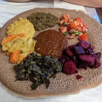 Veggie combo at Embilta Cafe & Restaurant in Atlanta