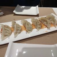Vegan gyozas at Oslo Sushi in Gijon