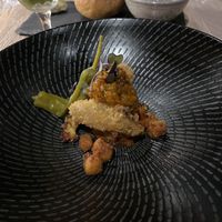 Fried mushroom   at L'Orygine in Quebec