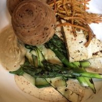 From the spring 2019 brunch menu- the vegan breakfast sandwich (GF) at L'Orygine in Quebec