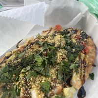 Pesto Artichoke flatbread - so yummy!   at Revelations Cafe in Lutz