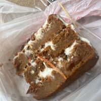 Vegan Carrot Cake at Revelations Cafe in Lutz