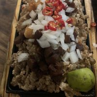 Vegan sisig was just okay. at Cosmic - Poblacion in Makati