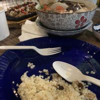 Plastic utensils and they do not sell bottled water! at Cosmic - Poblacion in Makati