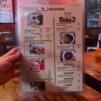 the og cegan menu  at Cosmic - Poblacion in Makati