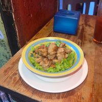 vegan “pollo asado” taco salad, smelled and tasted truly delicious  at Cosmic - Poblacion in Makati