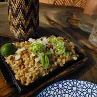 oily "Sisig" (P 295 + Service 10%) at Cosmic - Poblacion in Makati