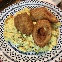 Scrambled eggs with cordon bleu  at Cosmic - Poblacion in Makati