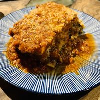 Tofu & spinach lasagne  at Cosmic - Poblacion in Makati