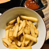 Standard fries (taken after 2/3rds eaten!) at Cosmic - Poblacion in Makati