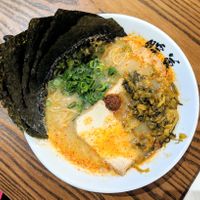 Vegan Classic Rekka Ramen with Seaweed and Picked Vegetables at Ramen Danbo in Seattle