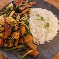 Veggie (vegan) wok  at Laundry Lounge in Sagres