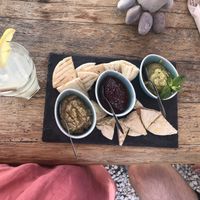 3 hummus dips  at Laundry Lounge in Sagres