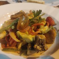 Avacado appetizer at Caléndula in Mendoza