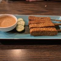 Tempeh satay w/ peanut sauce   at Little Asia in Dundas