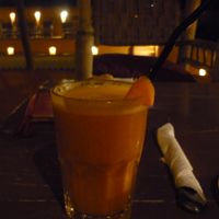 Carrot juice with ginger at Dar Cherifa in Marrakech