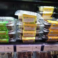 Raw vegan desserts in the case near the bakery at Whole Foods Market in Naples