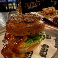 Huney, I shrank the jack burger at Biff's x Brewdog - Dalston in North London