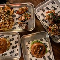 Burgers, wings, loaded fries at Biff's x Brewdog - Dalston in North London