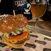Big Jack burger  at Biff's x Brewdog - Dalston in North London