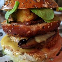 Lumberjack burger at Biff's x Brewdog - Dalston in North London