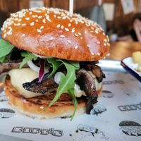 Truffle burger at Biff's x Brewdog - Dalston in North London