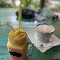 Mango Lassi and the best coffee around here at Gypsea in Puerto Viejo De Talamanca
