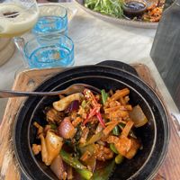 “Steaky pork” and “crispy duck” except they’re the exact same thing    at Südøst Asian Crossover in Oslo