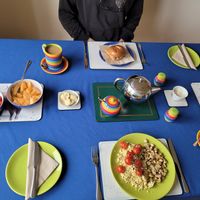 Breakfast Table at Kings Reach Self Catering in Lochgilphead