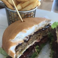 Had the the bob burger and made it vegan and gf  at Coolum Surf Club in Coolum Beach