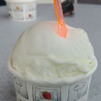 Lime sorbet at Gelato Mio in Coolum Beach