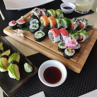 Vegan platter 22pc plus vegan nagiri at Sushimari in Funchal