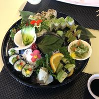 Freestyle vegan platter  at Sushimari in Funchal