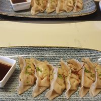 Vegetarian gyozas that are vegan at Sushimari in Funchal