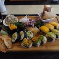 Vegan freestyle platter €17 at Sushimari in Funchal